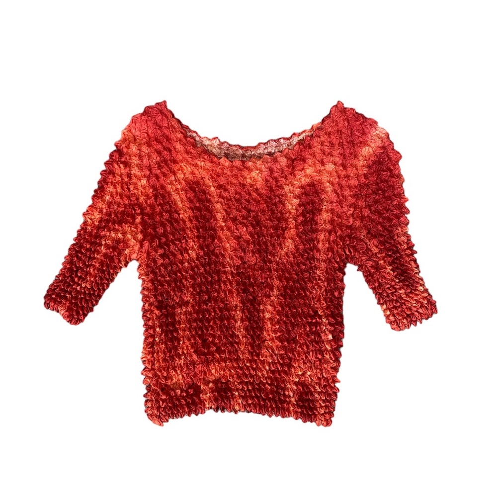 Vintage Y2K popcorn bubble top - Picture 4 of 5